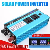 Inversor de Corriente Automotriz de Onda Sinusoidal Modificada 500W/1200W/1600W/2200W/3000W/4000W DC12V 24V a 220V Inversor y Convertidor