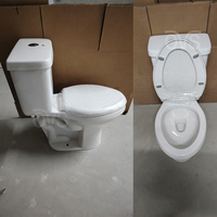 WC monobloc à siphon unique 1,28 GPF/4,8 L certifié CUPC WaterSense ADA, installation au sol avec siphon en S de 12 po, pour hôtels et commerces