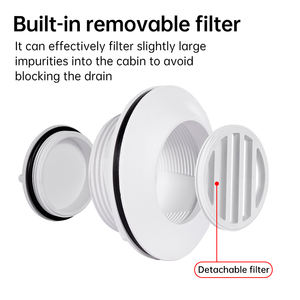 <span class=keywords><strong>Bouchon</strong></span> de <span class=keywords><strong>coque</strong></span> de <span class=keywords><strong>bateau</strong></span> <span class=keywords><strong>Bouchon</strong></span> de trou de dalot de kayak <span class=keywords><strong>Bouchon</strong></span> en silicone pour kayak universel Marine Blanc ABS - Product Image 4