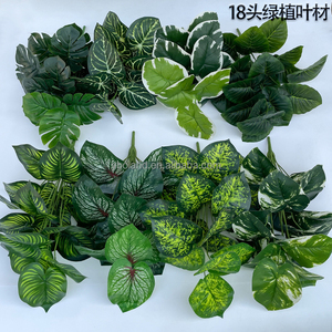 L-SP all'ingrosso di alta qualità di seta foglia di pianta finta casa ufficio negozio di decorazione ristorante <span class=keywords><strong>piante</strong></span> artificiali foglie per la vendita - Product Image 4