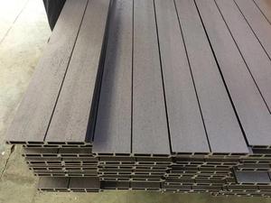 Hiện đại WPC hàng rào tấm gỗ nhựa <span class=keywords><strong>composite</strong></span> bên ngoài bức tường tư nhân với nhôm WPC hàng rào bài cho ứng dụng ngoài trời - Product Image 5