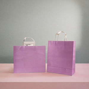 Sac de transport alimentaire robuste en kraft brun, recyclable et durable, avec poignée torsadée solide, idéal pour le marketing de boutiques - Product Image 2