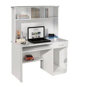 Tavolo per computer di casa indipendente da scrivania con spazio di lavoro aperto, aspetto moderno in stile europeo a basso costo