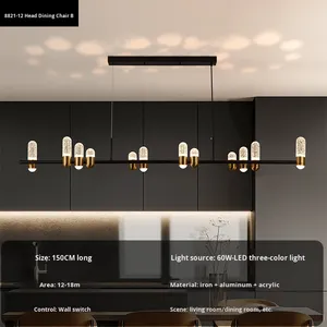 Modern Led Pendant Light Circle Iron <strong>Lighting</strong> Chandelier for Home <strong>Office</strong> Easy Hanging Indoor Decorative <strong>Fixture</strong> - Product Image 5