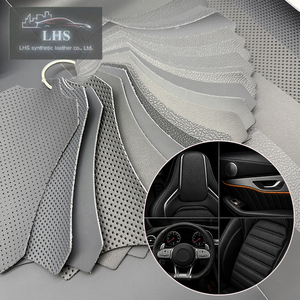 Material de Asiento Transpirable y Ventilado de Cuero de Microfibra, Antideslizante y Resistente a los Arañazos, para Fundas de Asientos de Coche, Paneles de Puerta y Tapicería - Product Image 3