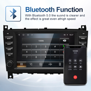 Lecteurs multimédias vidéo pour voiture HFMidia 8 pouces Android AUTO Carplay, radio Bluetooth, GPS, navigation pour Mercedes Benz Classe C W203 RDS - Product Image 4