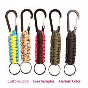 Paracord Carabiner Aluminum Alloy Clip D Ring Lanyard Hanger StrollerHook for Keychain Backpacks Promotional Gift - Product Image 2