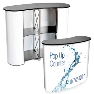 Aluminum Frame Exhibition Trade Fair Promotion Pop Up Counter Promotion Booth Table