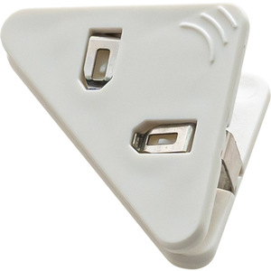 Triangle Binder Clip Plastic Office Document Holder With Right Angle Edge For Papers And Files 6x6x4cm - Product Image 1