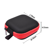 Étui pour écouteurs, support pour écouteurs EVA avec mousqueton en acier inoxydable, organisateur d'accessoires pour téléphone portable