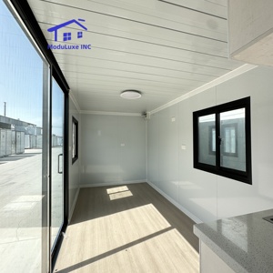 Maison conteneur extensible en verre de luxe de 40 pieds | Maison modulaire préfabriquée moderne avec 3 chambres à coucher et conception ouverte - Product Image 6