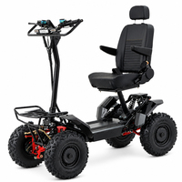 Nouvelle trottinette électrique tout-terrain 4x4 pour adultes, batterie lithium 60V, puissante, avec suspension indépendante