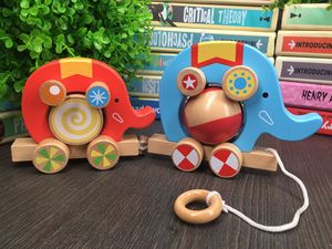 Jouets en bois pour la maternelle : <span class=keywords><strong>Camion</strong></span>-<span class=keywords><strong>cirque</strong></span> éléphant en bois, jouets éducatifs interactifs créatifs pour la petite enfance, pour l'éveil des enfants et la communication parent-enfant - Product Image 6