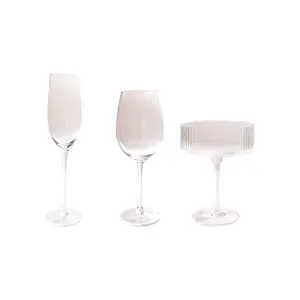 Nórdica rayas verticales boda decoración de vidrio/copa vino vidrio/Cóctel Glbumm