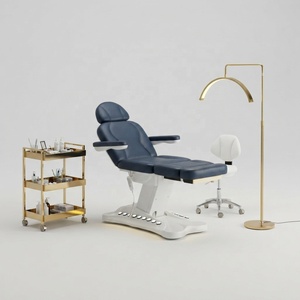 Lit <span class=keywords><strong>de</strong></span> beauté électrique réglable multi-moteurs en mousse à mémoire <span class=keywords><strong>de</strong></span> forme chauffante avec commande au pied pour salon <span class=keywords><strong>de</strong></span> beauté et <span class=keywords><strong>massage</strong></span> facial - Product Image 4