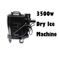 Machine à glace carbonique manuelle 3500W, réservoir d'eau 19L, générateur de brouillard bas de gamme robuste pour DJ, club, concert, mariage, scène