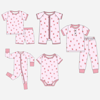 Bamboevezel baby slaapkleertjes, kinder- en babykleding, baby rompertjes, slaapkleertjes met dubbele rits, zippy, baby bodysuit, baby romper