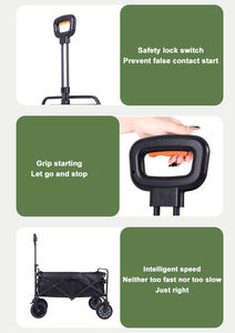 Carrito de Jardín Plegable y Ajustable Eléctrico Personalizado de 100W con Ruedas Gruesas, Portátil, para Exteriores, Playa, Picnic y Camping - Product Image 5