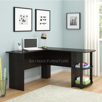 Bureau en L pour le travail à domicile, bureau d'ordinateur pour jeux vidéo, table d'apprentissage avec étagères