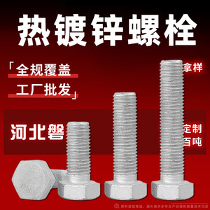 Vis hexagonales galvanisées à chaud GBT5783-2000 Grade A 8.8 en acier au carbone pour tours électriques, applications éoliennes et photovoltaïques - Product Image 3