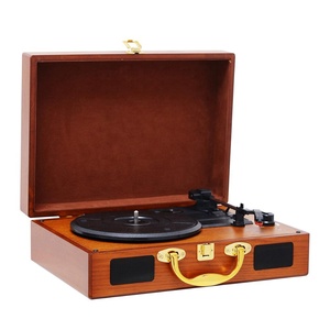 Tourne-disque portable haut de gamme pour disques vinyles avec son stéréo HIFI pour connexion - Product Image 4