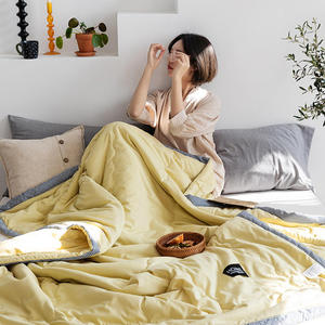 Commercio all'ingrosso Edredones Double Sided Quilting Tessuto 100% <span class=keywords><strong>Trapunta</strong></span> di Estate del <span class=keywords><strong>Cotone</strong></span> - Product Image 2
