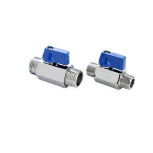 Mini vanne à bille en acier inoxydable personnalisée de 1/2 pouce - Vanne d'arrêt à filetage mâle Vanne d'arrêt en acier inoxydable - Product Image 1