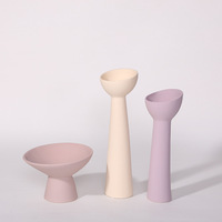 Vase en céramique minimaliste moderne Nouvelle décoration de maison et de mariage avec fleurs séchées Design Art Déco pour le salon