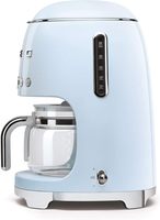 Mesin Kopi Tetes Gaya Retro 50-an, Kapasitas 10 Cangkir, Teko Plastik, Timer Otomatis, Pemanas, Dua Pengaturan Kekuatan Kopi, SMEG