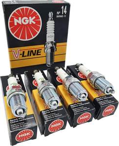 4x pour <span class=keywords><strong>NGK</strong></span> 6465 BKR6E-11 nouvelle condition bougie d'allumage <span class=keywords><strong>v</strong></span>-<span class=keywords><strong>line</strong></span> 14 compatible avec pour Honda Kia Mazda pour <span class=keywords><strong>v</strong></span>éhicules Nissan Suzuki - Product Image 4