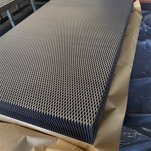 أفضل سعر شبكة أسلاك حديد فولاذية سوداء ثقب صغير معدني موسع على شكل ماس وشملت لحام الانحناء مثقب - Product Image 5