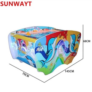 Dolphin Air Hockey Jeux de parc d'attractions d'intérieur à pièces 2 <span class=keywords><strong>joueurs</strong></span> Kids Mini Air Hockey Arcade Game Machine - Product Image 3