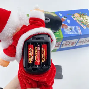 Muñeco de Papá Noel de música eléctrica para niños, soporte de manos de estilo Hip hop, regalo de Navidad para decoración de baile callejero, <span class=keywords><strong>2022</strong></span> - Product Image 6