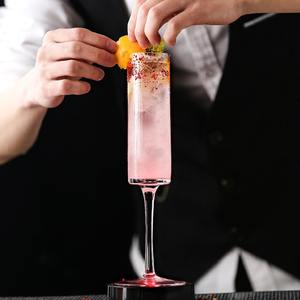 Cylindre de 6 oz pour verre à flûte, style américain luxueux, recyclable, utilisation en bar et restaurant, logo personnalisé, fabriqué au Vietnam - Product Image 3