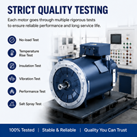 Moteur de traction synchrone PMSM à performance stable, 60 kW, 1600 tr/min, étanche IP67, à montage par bride, pour véhicule d'ingénierie à énergie nouvelle