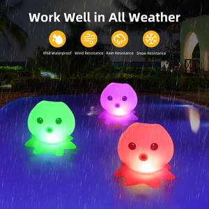 Açık parti süslemeleri ve iyilik için şişme ahtapot güneş LED havuz ışığı yüzer Glow - Product Image 3