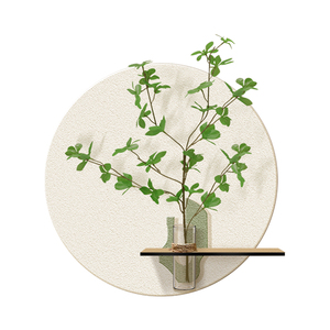 Decorazione della casa 3D decorazione di arte della parete scaffali di piante verdi porcellana di cristallo dipinti appesi <span class=keywords><strong>soggiorno</strong></span> dipinti murali - Product Image 6