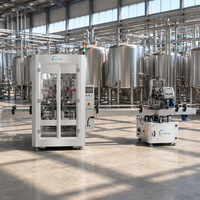 Machine de remplissage automatique de bouteilles en plastique HUAJIETEC, machine de remplissage automatique de bocaux, machine de remplissage automatique de liquides avec pompe doseuse