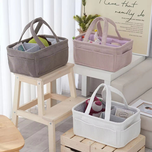 Sac de rangement pour couches, panier de rangement, sac de couches élégant, portable, <span class=keywords><strong>grand</strong></span>, cadeaux de naissance, organisateur de couches - Product Image 5
