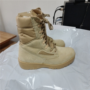 รองเท้าบูททะเลทราย DFT0115 LAMAI น้ำหนักเบา สีน้ำตาลกากี หนังกลับ - Product Image 4