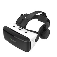 Lunettes de réalité virtuelle G06 VR SHINECON Metaverse 360 VR Camera 3D, compatibles avec les téléphones Android et iOS de 4,7 à 6,5 pouces