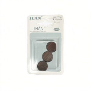 Aimants Ilan 25x3 mm ronds, fournitures artisanales, 7 pièces - Product Image 1