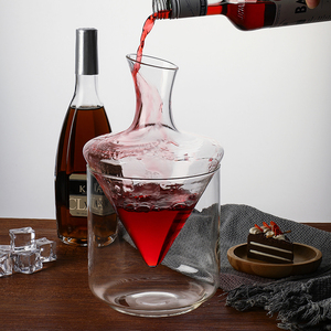 Jinbaijia - Juego de Enfriador de Vino de Cristal con Forma de Diamante, Cubitera para Vino Blanco, Sake, Hotel - Product Image 6