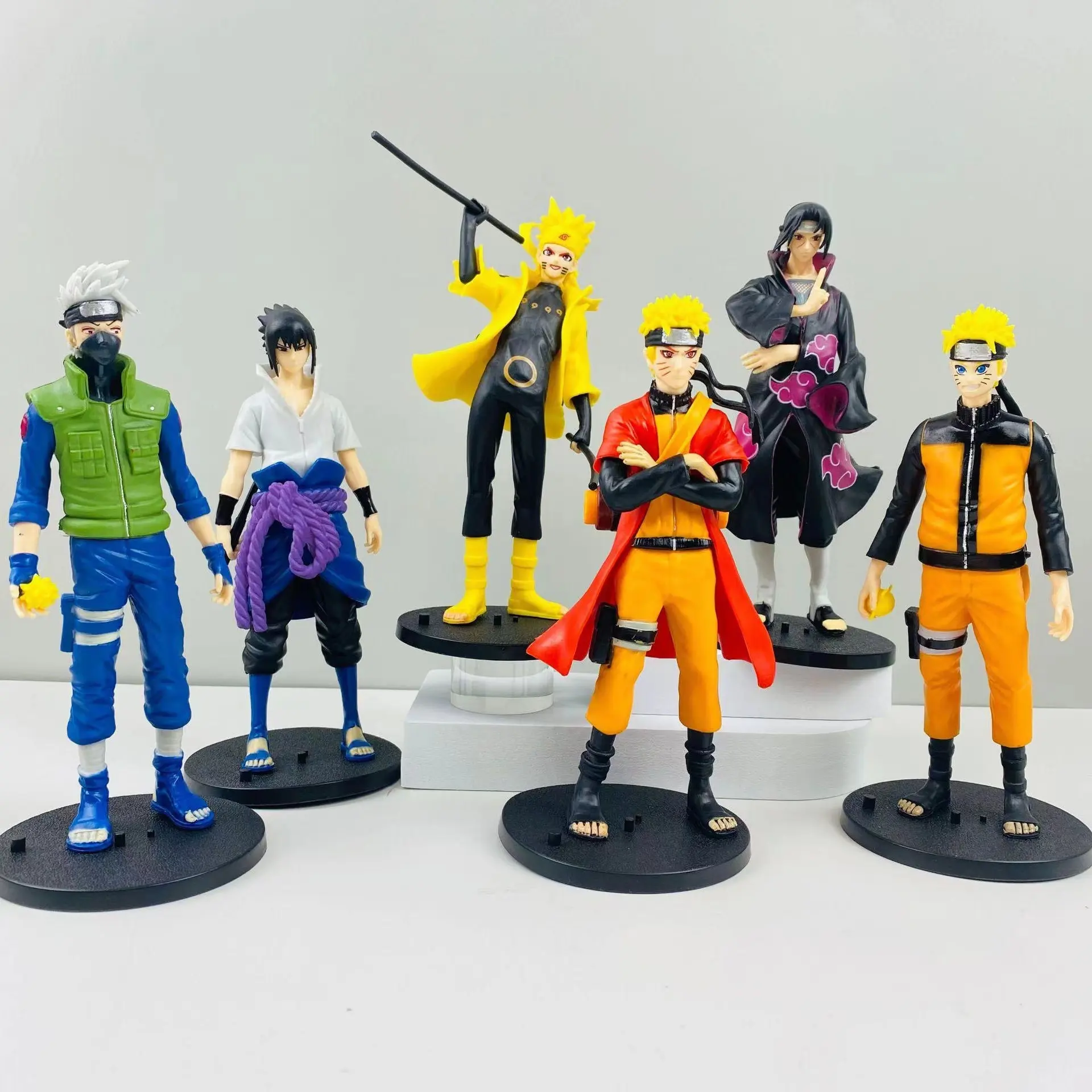 6 stili 17cm s Sasuke Uchiha Itachi Kakashi Cartoon resin Model Toy Anime action Figures