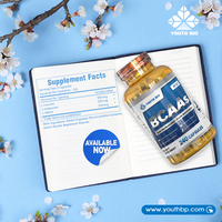 Cápsulas de BCAA 1000mg con Leucina, Isoleucina y Valina para el Apoyo al Entrenamiento de los Amantes del Fitness, Envío Inmediato, 120 Dosis
