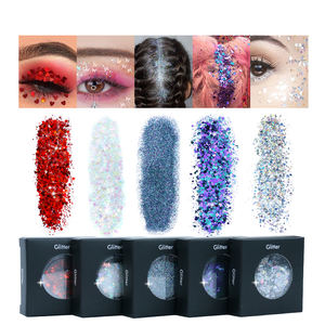 Cosmético de cara para niños, purpurina mixta de Navidad, brillo grueso para maquillaje - Product Image 6