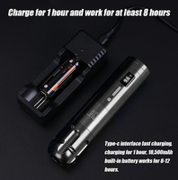 Draadloze elektrische professionele permanente make-up pen cartridge naalden wegwerp wenkbrauwen lippen tattoo rotatiepistool aluminiumlegering
