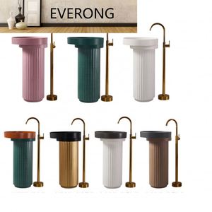 Évier de lavage de piédestal de salle de bains de surface solide de couleur verte Évier de surface solide de salle de bains moderne Artificiel - Product Image 6