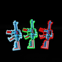 Vente chaude nouvelle lumière LED grille en bois épée et mitrailleuse PlasticWeapons pour Noël et d'autres occasions