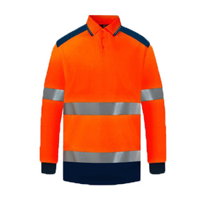Quick Drying Breathable Polyester Short Sleeved Construction Site Safety Reflective T-shirt - Product Image 4